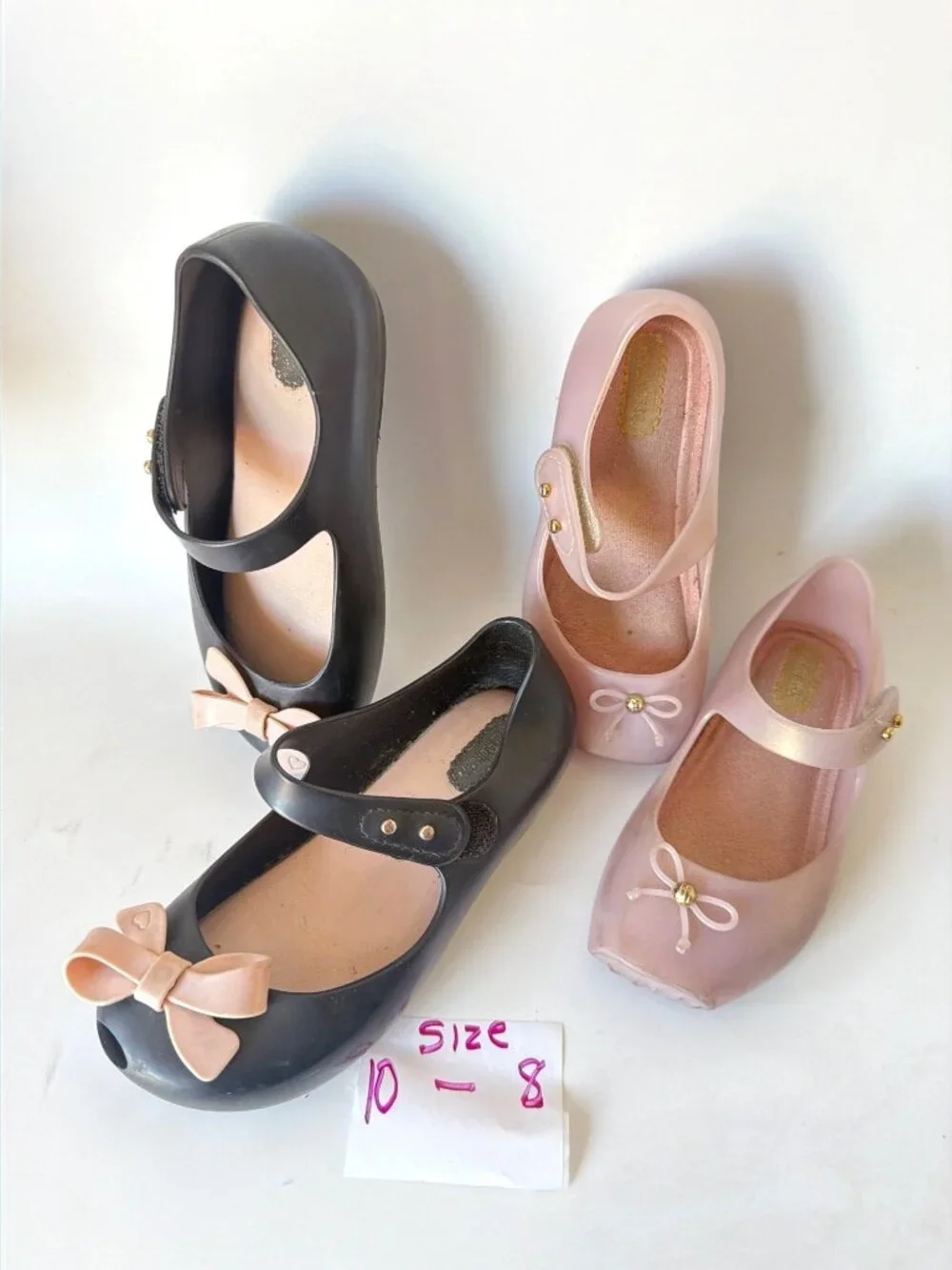 Mini Melissa Bundle 2 Pairs Size Girls 10 and 8  (4163)
